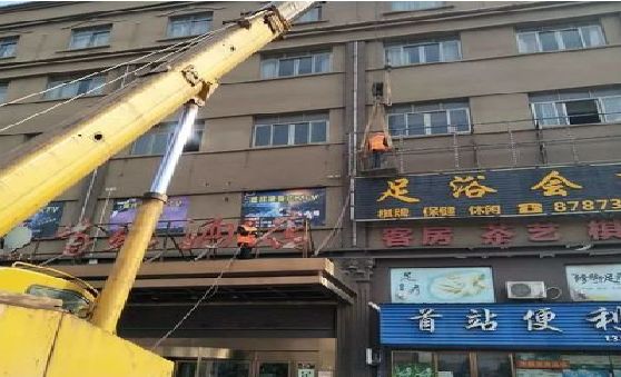 民权安装较高的门店招牌有什么好的方法？